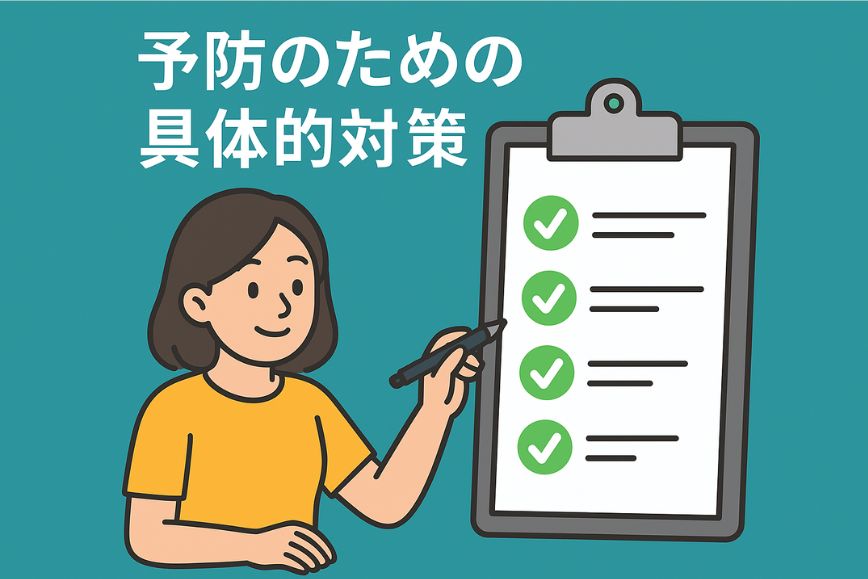 予防のための具体的対策