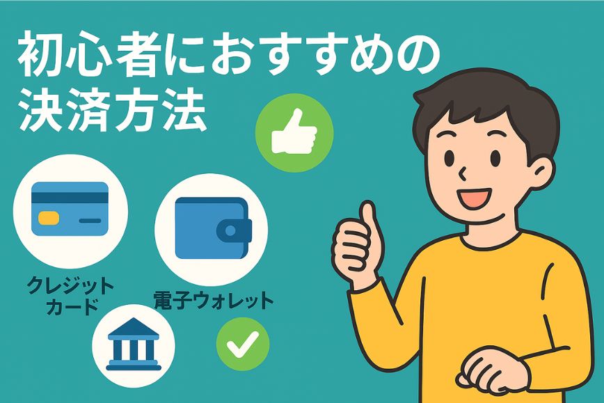 初心者におすすめの決済方法