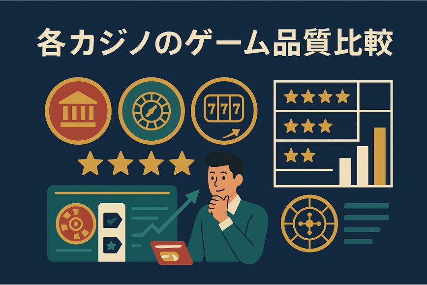 各カジノのゲーム品質比較
