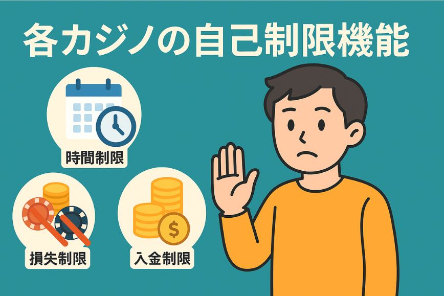 各カジノの自己制限機能